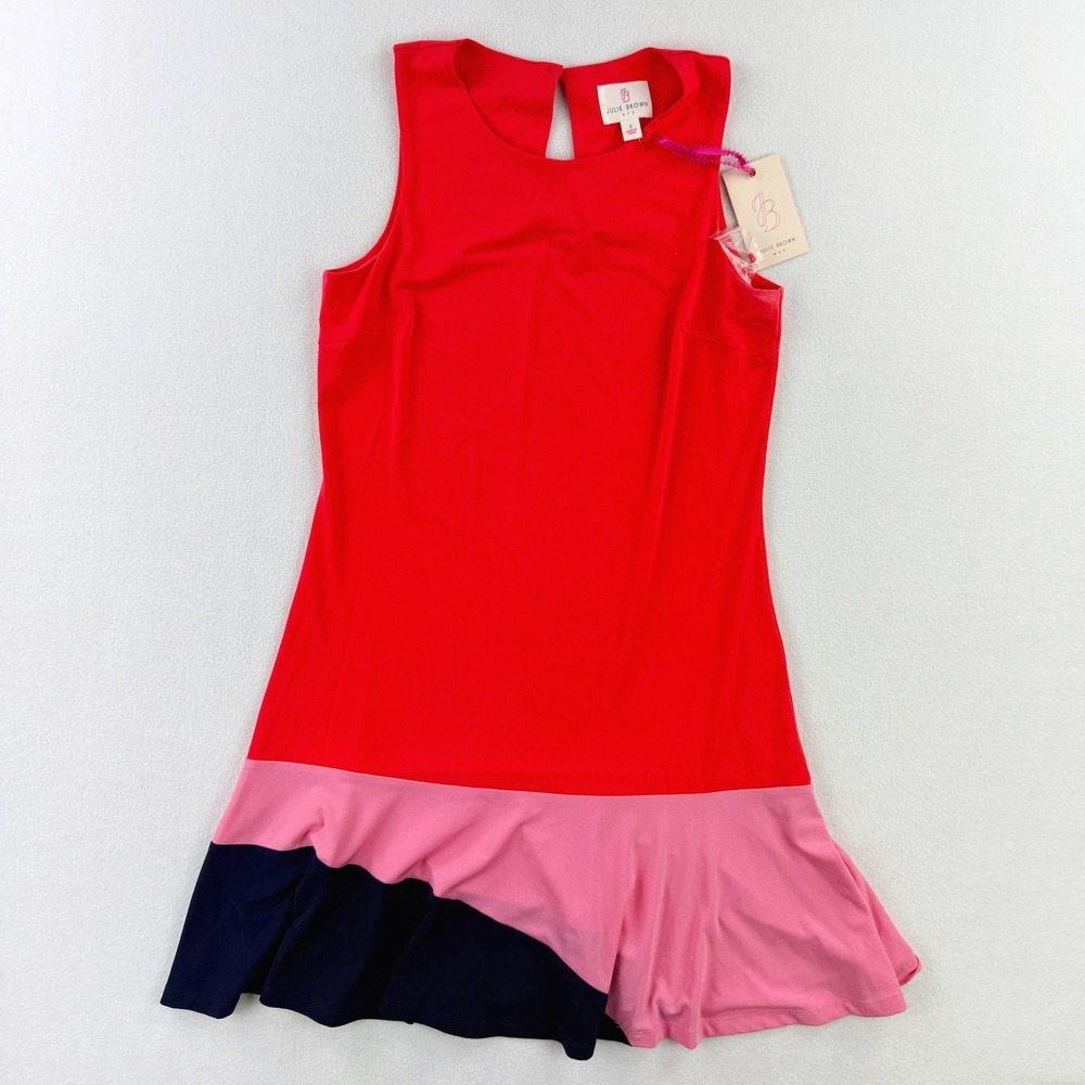 JULIE BROWN NYC Dress Size S Hot Pink Sheath Above Knee Length - NEW